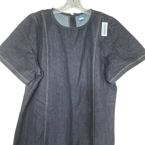 Old Navy Denim Blue Mini Dress Size XL Petite - Picture 3 of 8